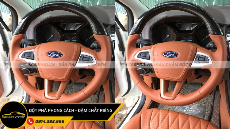 BỌC DA VÔ LĂNG FORD FOCUS