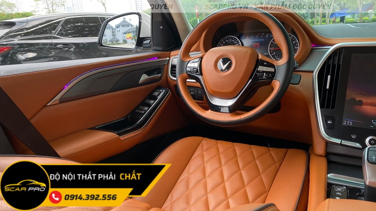 BỌC DA VÔ LĂNG VINFAST LUX SA