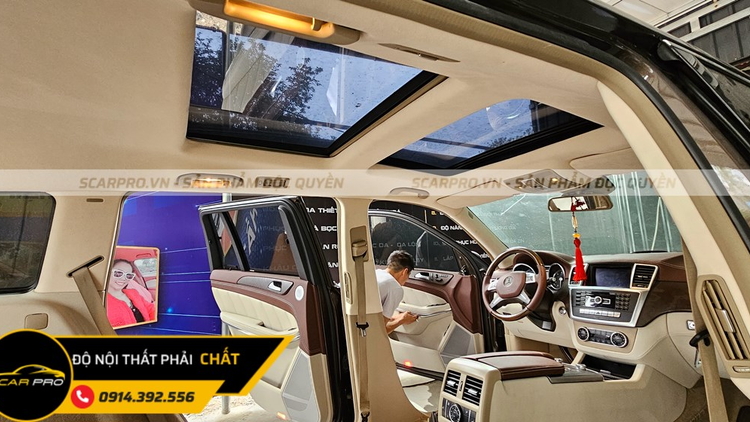 BỌC TRẦN DA LỘN MERCEDES GL 500