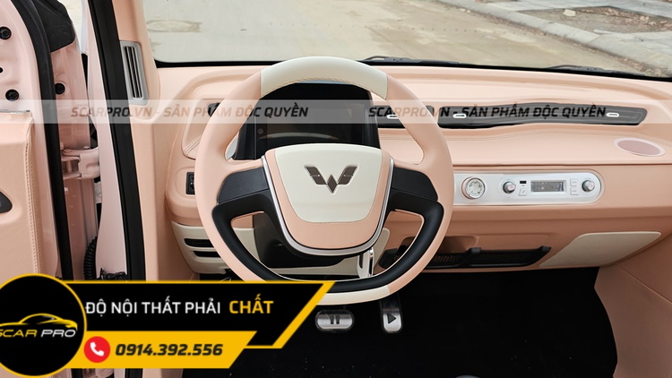 BỌC DA VÔ LĂNG WULING MINI EV