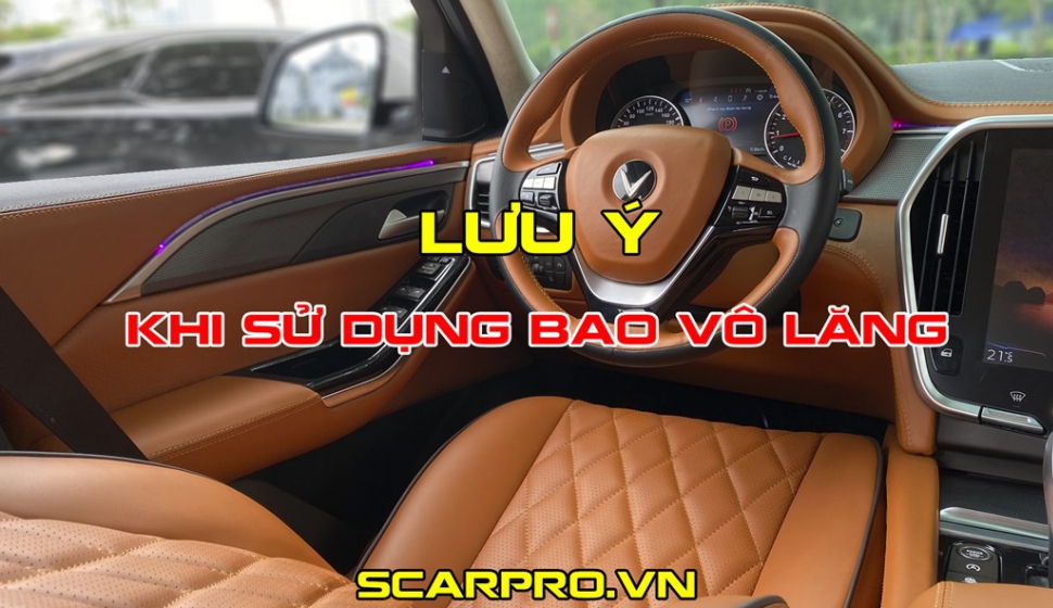 Một số lưu ý khi sử dụng bọc vô lăng cho ô tô